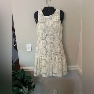 Banana Republic white midi dress